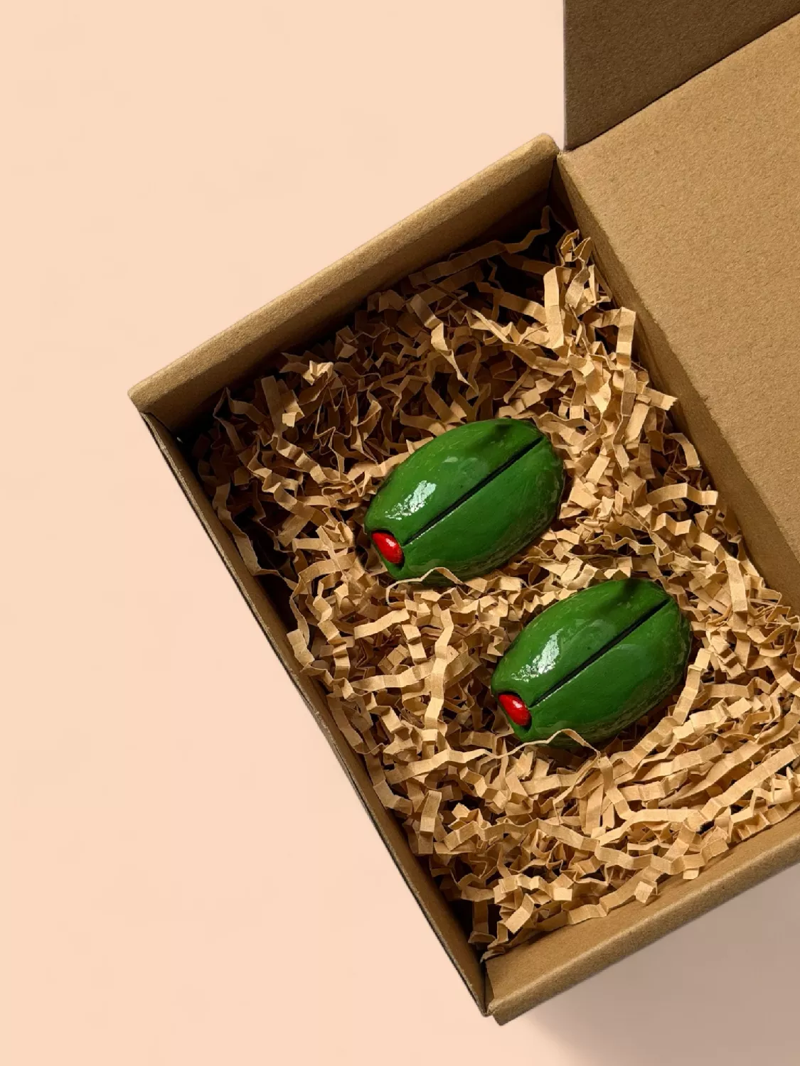 Olive card-photo holder Set