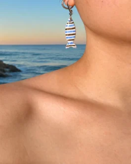 Striped Sardine Earrings