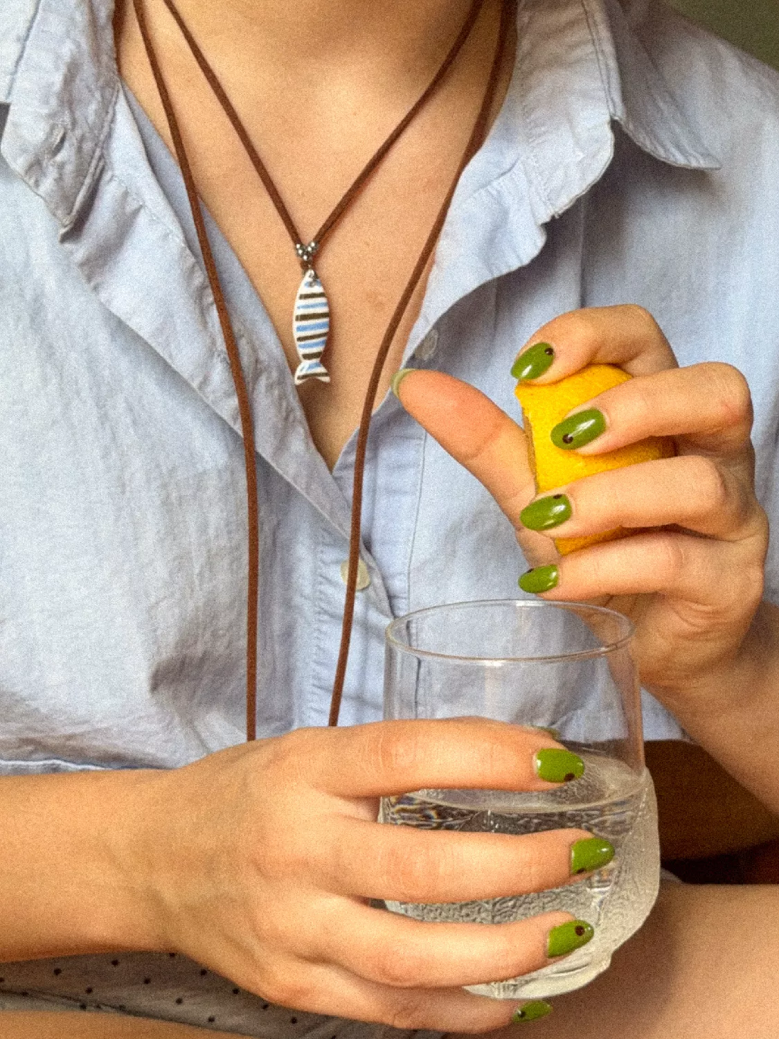 Striped Sardine Necklace