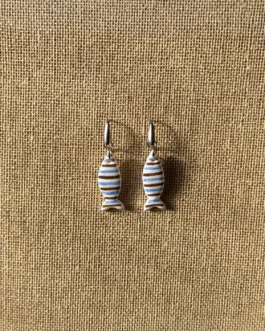 Striped Sardine Earrings